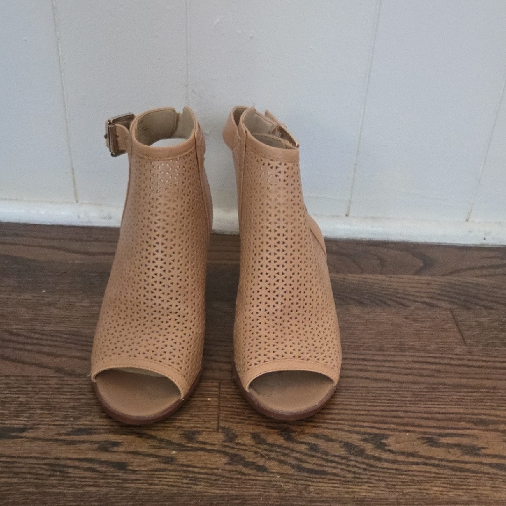 Sam Edelman Perforated Peep Toe Booties